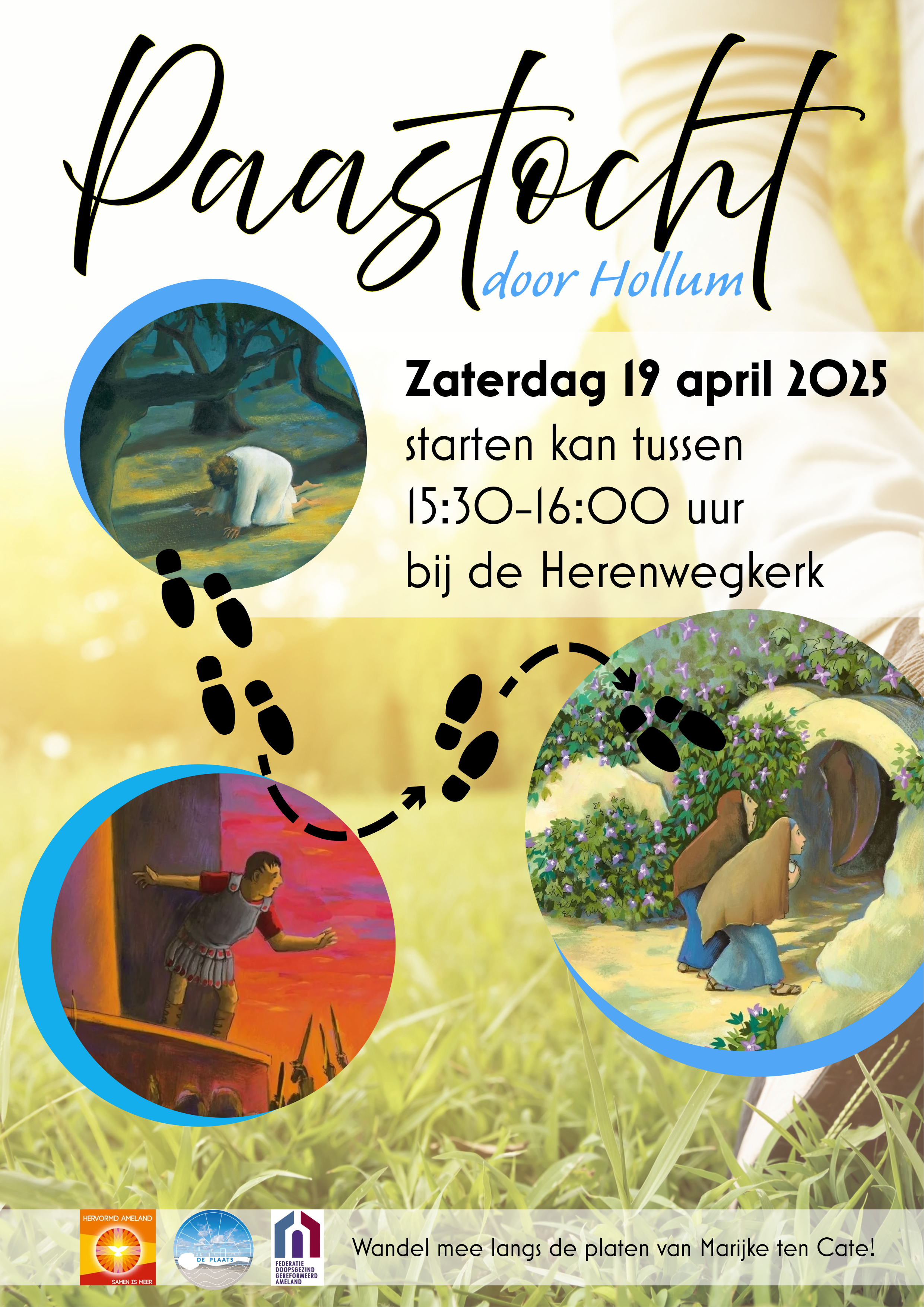 Paastocht door Hollum